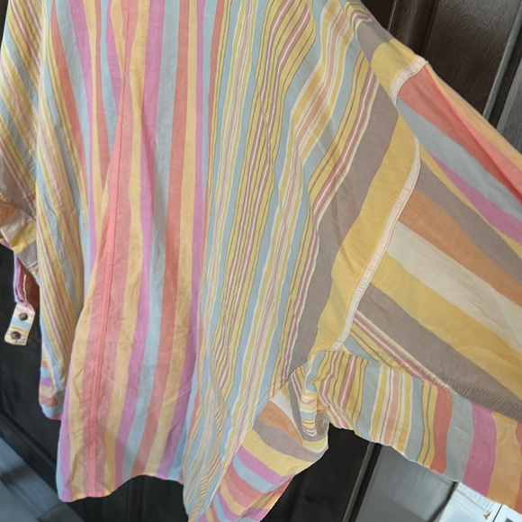 NWT Urban Outfitters BDG Oversized Striped Button Down 100% Cotton Size Small - Picture 7 of 13